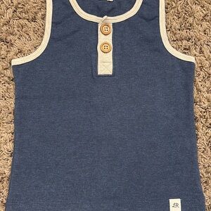 Blue Sleeveless Kids Top